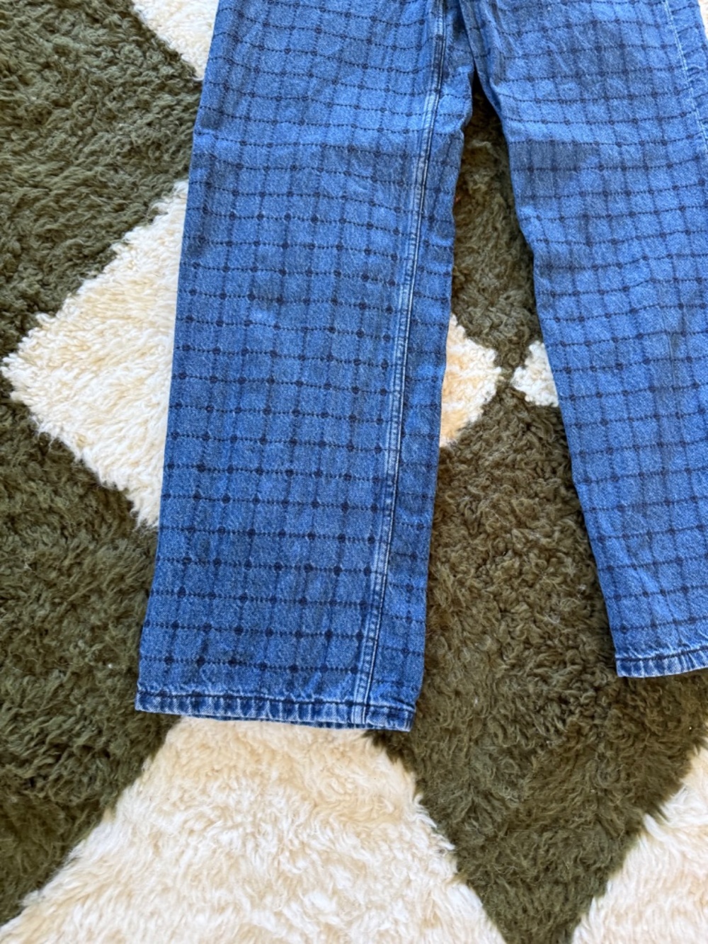 Sezane Le 90's Trousers - Sézane X Sea Ny Denim With Navy Embroidery - Size 6 - Picture 5 of 6